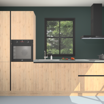 Madera natuur greeploze keuken Brussel 26423
