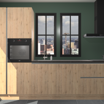 Madera natuur greeploze keuken Brussel 26426