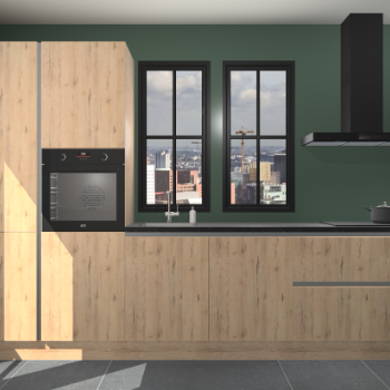 Madera natuur greeploze keuken Brussel 26450
