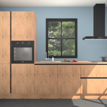 Astoria eiken greeploze keuken Brussel 26459