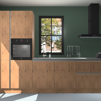 Astoria eiken greeploze keuken Brussel 26476