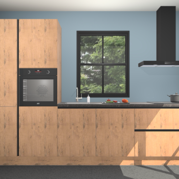 Astoria eiken greeploze keuken Brussel 26485