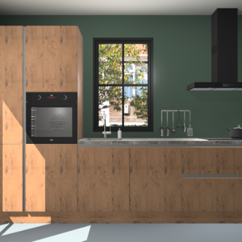 Astoria eiken greeploze keuken Brussel 26488
