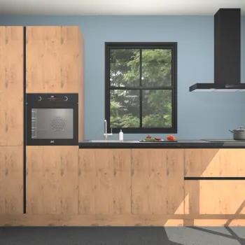 Astoria eiken greeploze keuken Brussel 26503