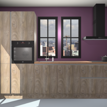 Cantaro eiken greeploze keuken Brussel 26462