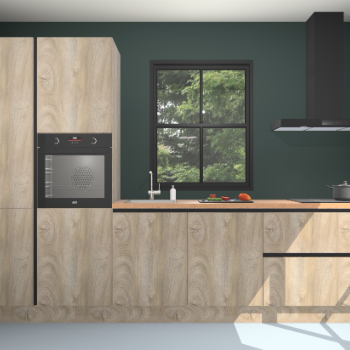 Cantaro eiken greeploze keuken Brussel 26465