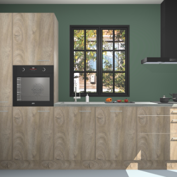 Cantaro eiken keuken Brussel 26535