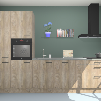 Cantaro eiken keuken Brussel 26538