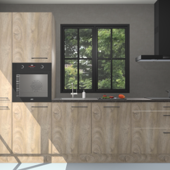 Cantaro eiken keuken Brussel 26543