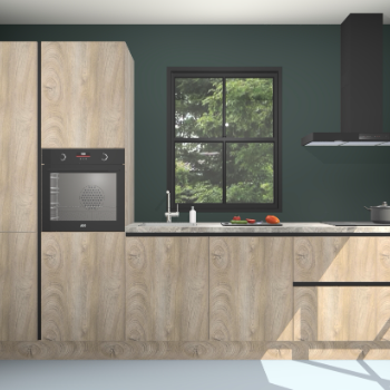 Cantaro eiken greeploze keuken Brussel 26552