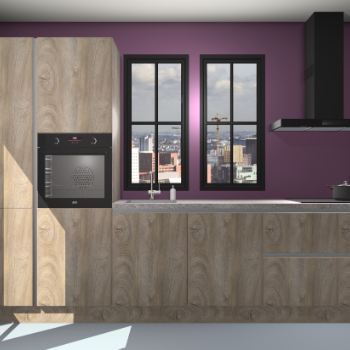 Cantaro eiken greeploze keuken Brussel 26555