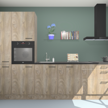 Cantaro eiken keuken Brussel 26564
