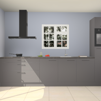 Onyxgrijze keuken Sofia 26397