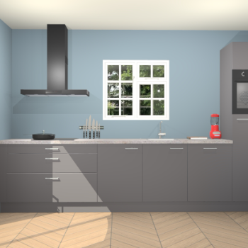 Onyxgrijze keuken Sofia 26407