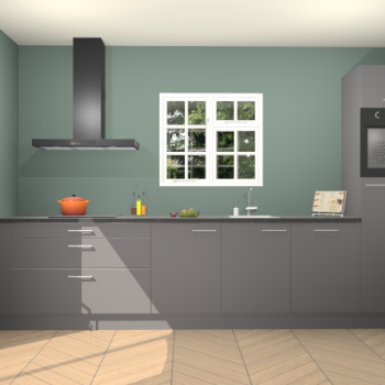 Onyxgrijze keuken Sofia 26412