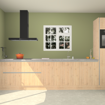 Madera natuur greeploze keuken Sofia 26834