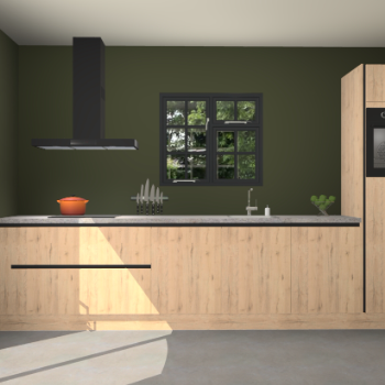 Madera natuur greeploze keuken Sofia 26837