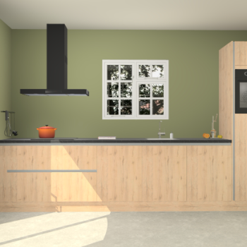 Madera natuur greeploze keuken Sofia 26840