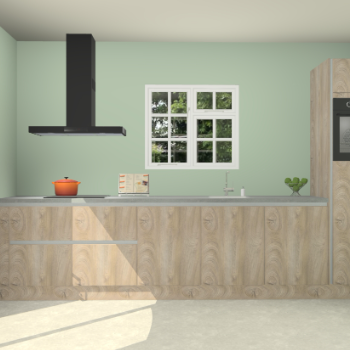 Cantaro eiken greeploze keuken Sofia 26958