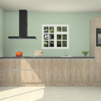 Cantaro eiken greeploze keuken Sofia 26964