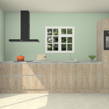 Cantaro eiken greeploze keuken Sofia 26970