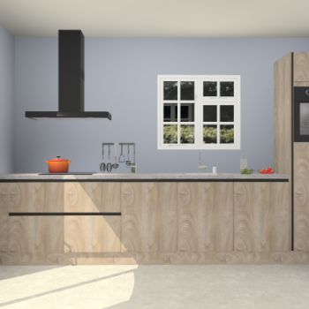 Cantaro eiken greeploze keuken Sofia 26979