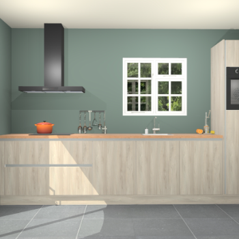 Vuren greeploze keuken Sofia 27044