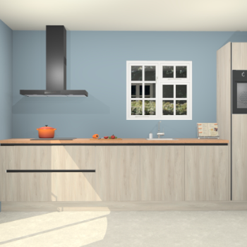 Vuren greeploze keuken Sofia 27047