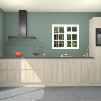 Vuren greeploze keuken Sofia 27056