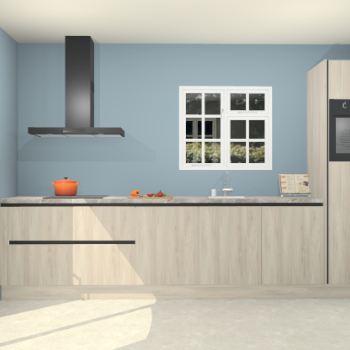 Vuren greeploze keuken Sofia 27065