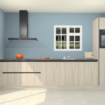 Vuren greeploze keuken Sofia 27077
