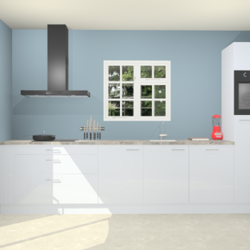 Sneeuwwitte hoogglans keuken Sofia 27275