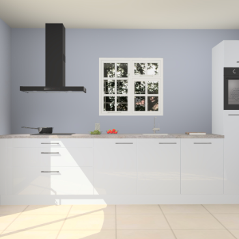 Sneeuwwitte hoogglans keuken Sofia 27283