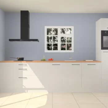 Zijdegrijze hoogglans keuken Sofia 27303