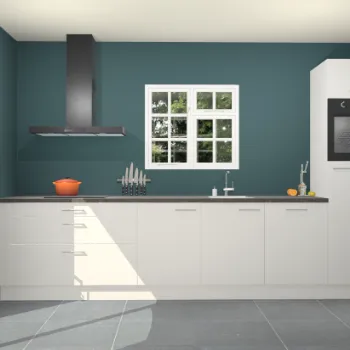 Zijdegrijze hoogglans keuken Sofia 27312