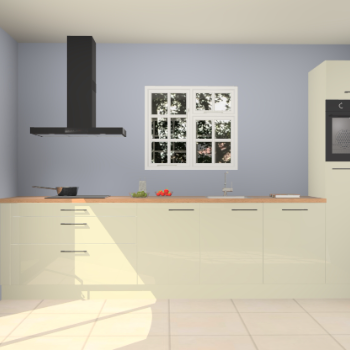 Magnolia hoogglans keuken Sofia 27340