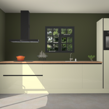 Magnolia hoogglans greeploze keuken Sofia 27342