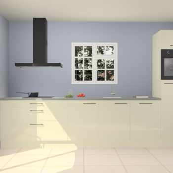 Magnolia hoogglans keuken Sofia 27346