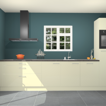 Magnolia hoogglans keuken Sofia 27349