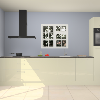 Magnolia hoogglans keuken Sofia 27352