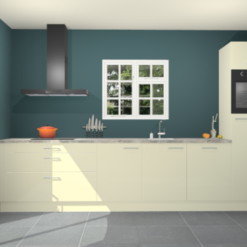 Magnolia hoogglans keuken Sofia 27355