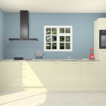 Magnolia hoogglans keuken Sofia 27356
