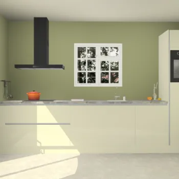 Magnolia hoogglans greeploze keuken Sofia 27357