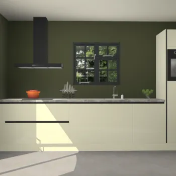 Magnolia hoogglans greeploze keuken Sofia 27360