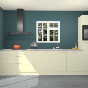 Magnolia hoogglans keuken Sofia 27361