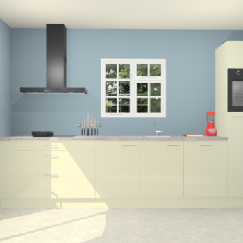 Magnolia hoogglans keuken Sofia 27362