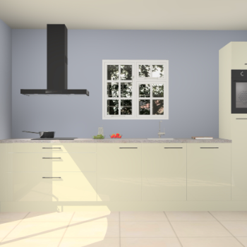 Magnolia hoogglans keuken Sofia 27364