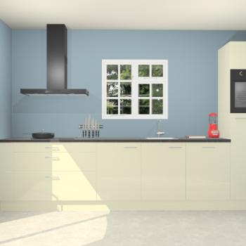Magnolia hoogglans keuken Sofia 27368