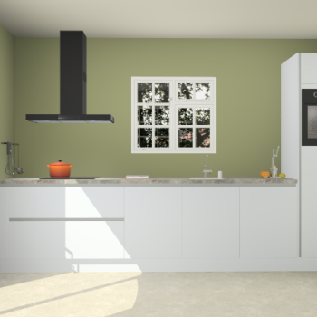 Sneeuwwitte greeploze keuken Sofia 27435