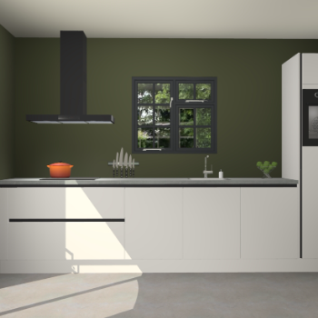 Zijdegrijze greeploze keuken Sofia 27463